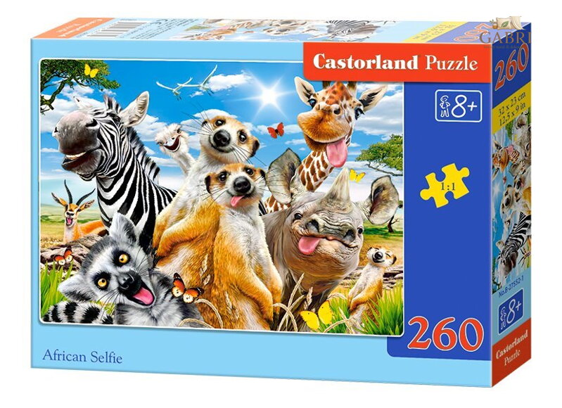 CASTORLAND Puzzle Africké selfie 260 dílků