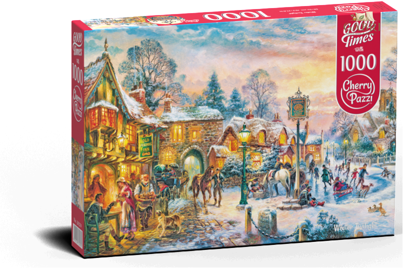 CHERRY PAZZI Puzzle Stmívání v zimě 1000 dílků