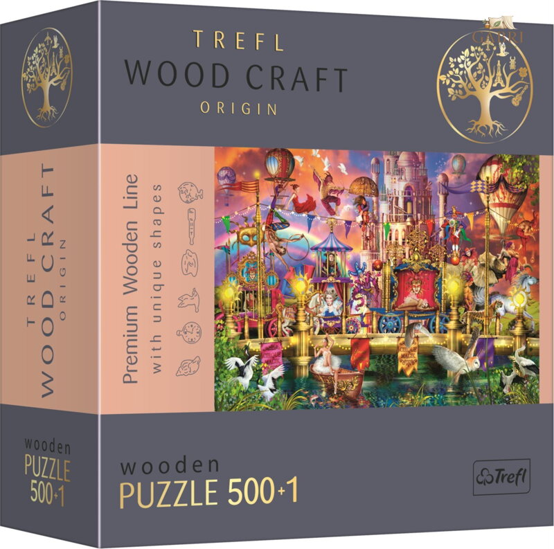 TREFL Wood Craft Origin puzzle Kouzelný svět 501 dílků