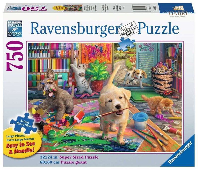 RAVENSBURGER Puzzle Roztomilí umělci XL 750 dílků
