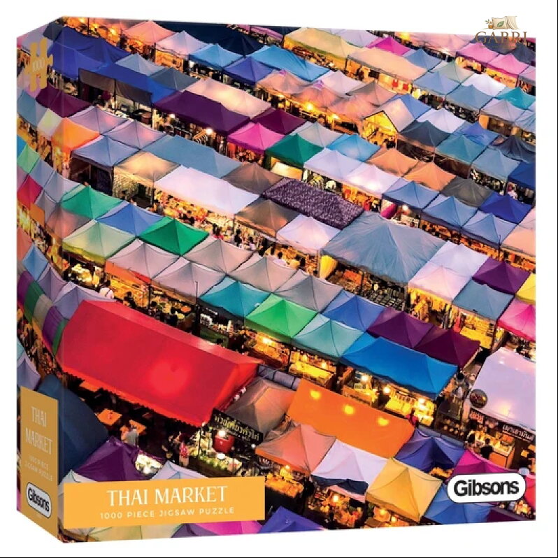 GIBSONS Puzzle Thajské tržiště 1000 dílků