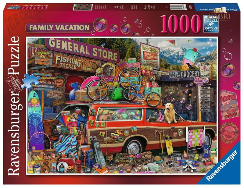 RAVENSBURGER Puzzle Rodinná dovolená 1000 dílků