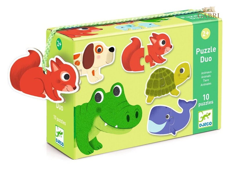 DJECO Puzzle Zvířátka 10x2 dílky