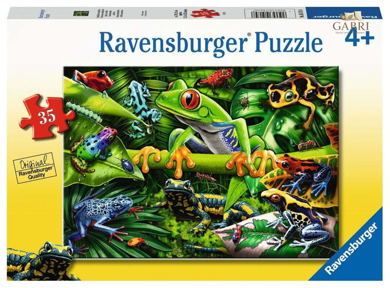RAVENSBURGER Puzzle Úžasní obojživelníci 35 dílků