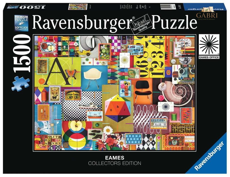 RAVENSBURGER Puzzle Eamesův domeček z karet 1500 dílků