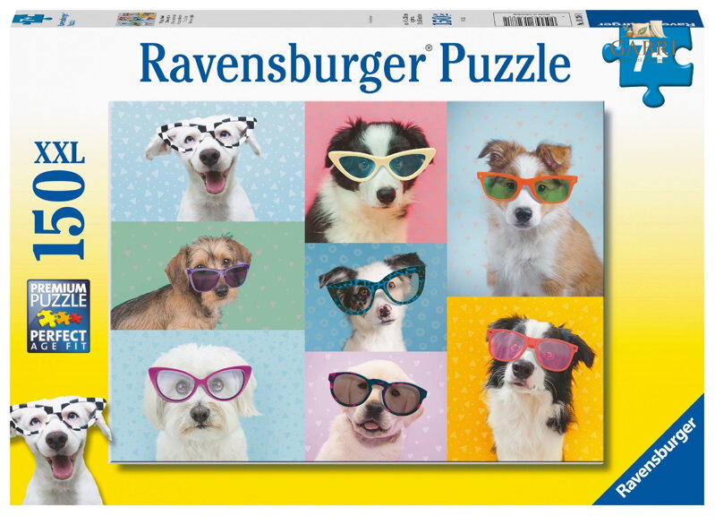 RAVENSBURGER Puzzle Legrační psi XXL 150 dílků