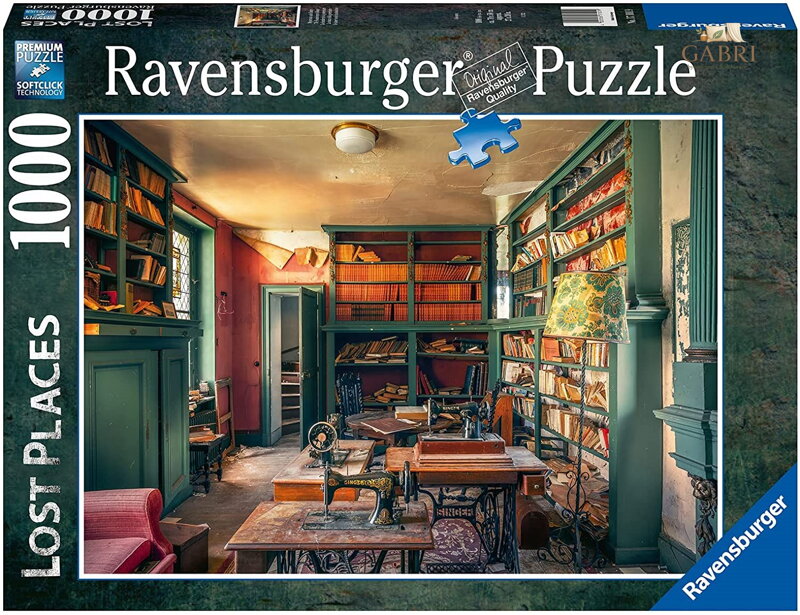 RAVENSBURGER Puzzle Ztracená místa: Záhadná hradní knihovna 1000 dílků