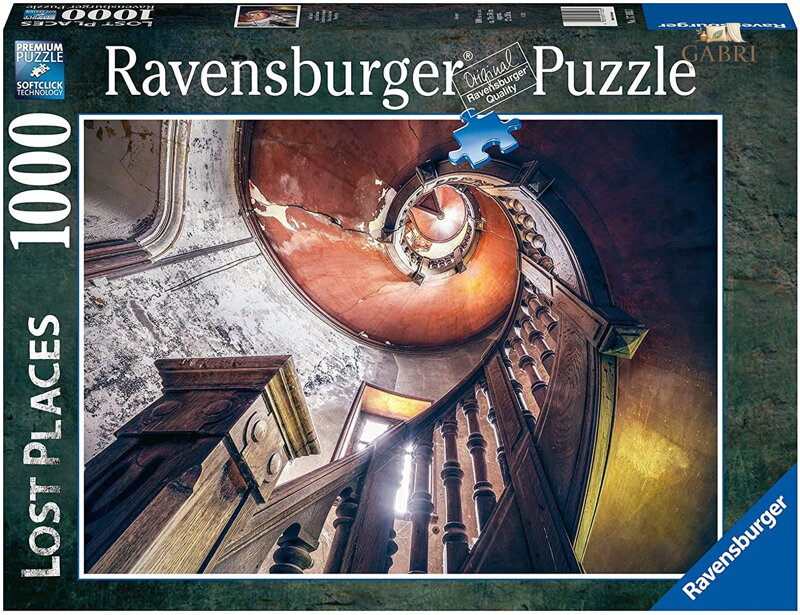 RAVENSBURGER Puzzle Ztracená místa: Točité schodiště 1000 dílků