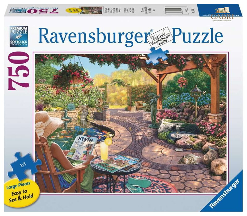 RAVENSBURGER Puzzle Pohoda v útulné zahradě XL 750 dílků