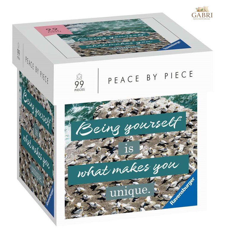 RAVENSBURGER Puzzle Peace by Piece: Beeing yourself is what makes you unique 99 dílků