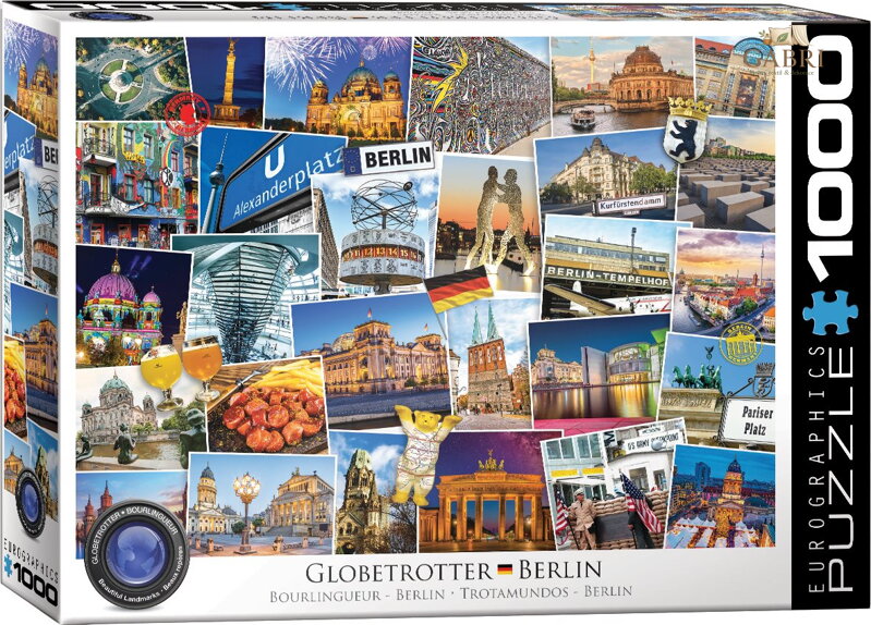 EUROGRAPHICS Puzzle Světoběžník - Berlín 1000 dílků