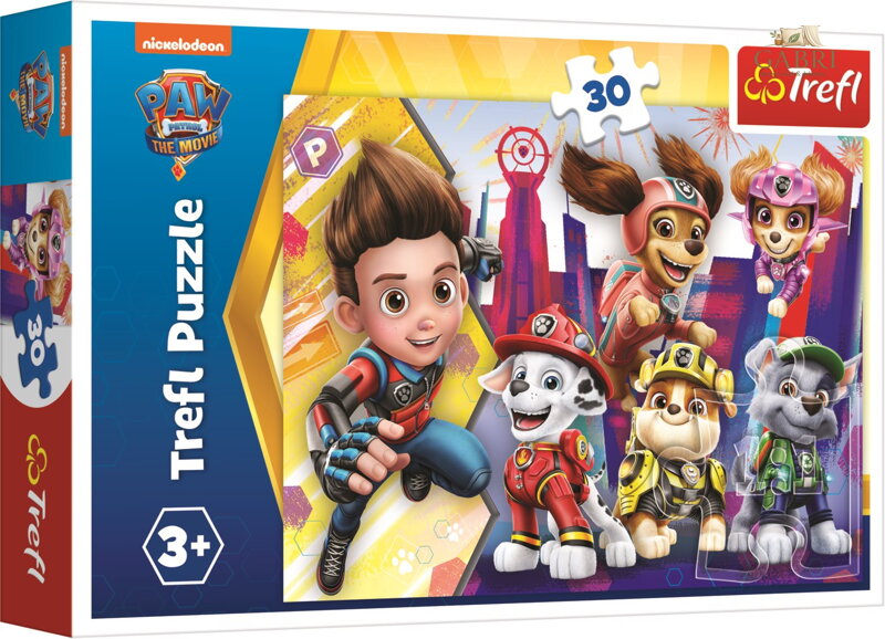 TREFL Puzzle Tlapková patrola ve filmu: Dobře sehraný tým 30 dílků