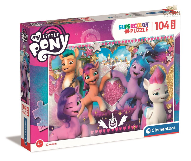 CLEMENTONI Puzzle My Little Pony: Láskyplní poníci MAXI 104 dílků