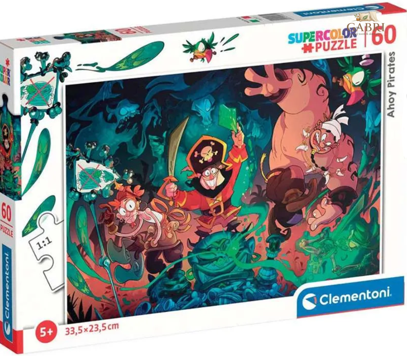 CLEMENTONI Puzzle Ahoj piráti! 60 dílků