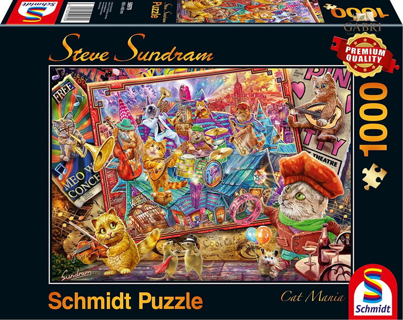 SCHMIDT Puzzle Kočičí mánie 1000 dílků