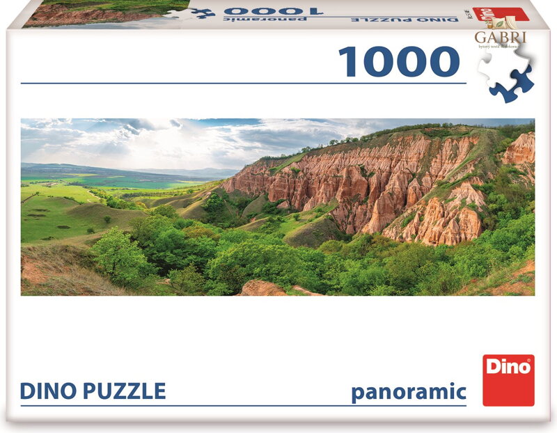 DINO Panoramatické puzzle Červená rokle 1000 dílků