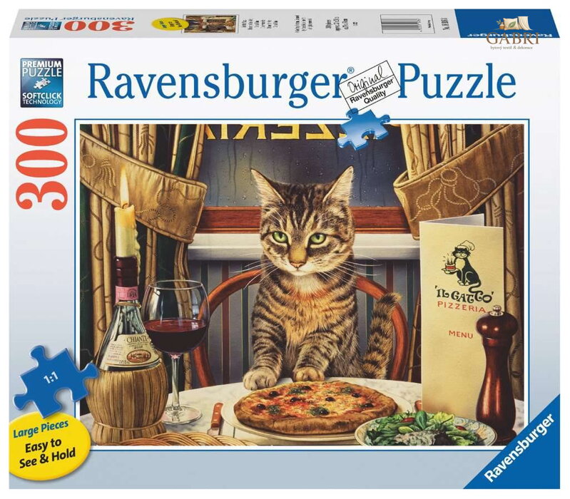 RAVENSBURGER Puzzle Večeře pro jednoho EXTRA 300 dílků