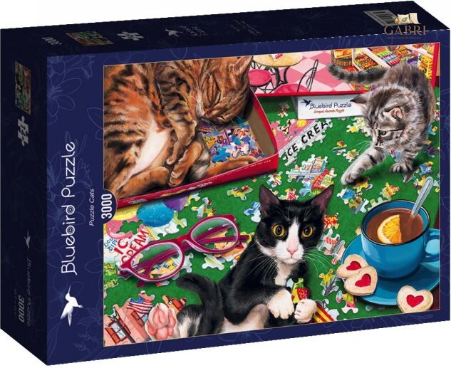 BLUEBIRD Puzzle Kočičí skládači 3000 dílků