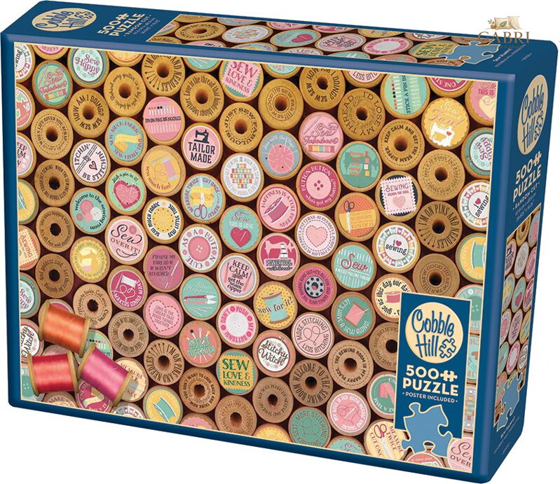 COBBLE HILL Puzzle Veselé šití 500 dílků