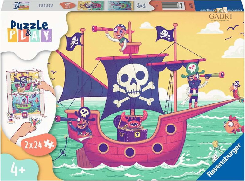 RAVENSBURGER Puzzle&Play: Země na obzoru 2x24 dílků