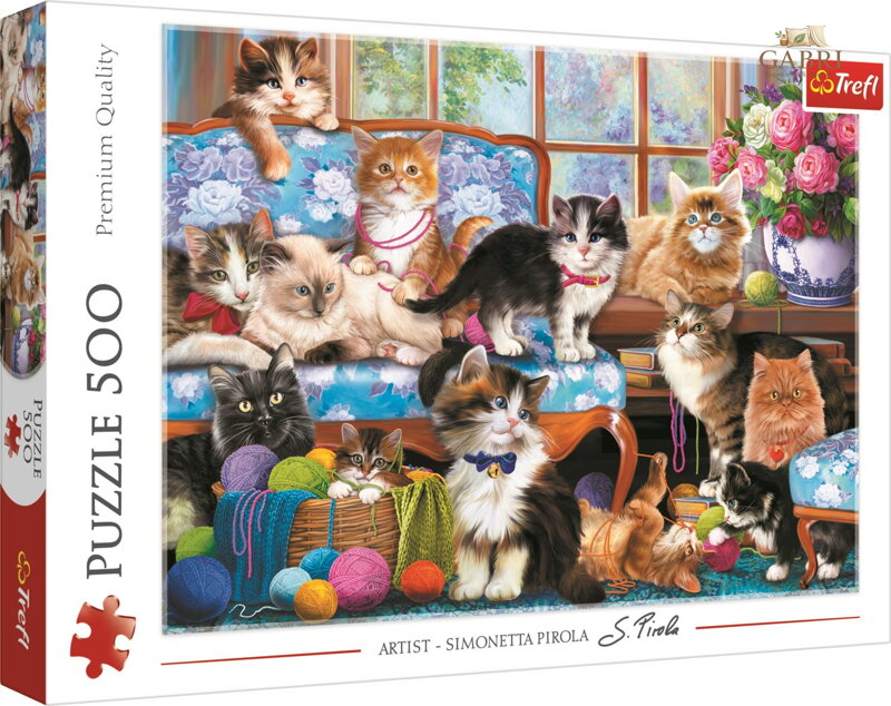 TREFL Puzzle Kočičí rodinka 500 dílků