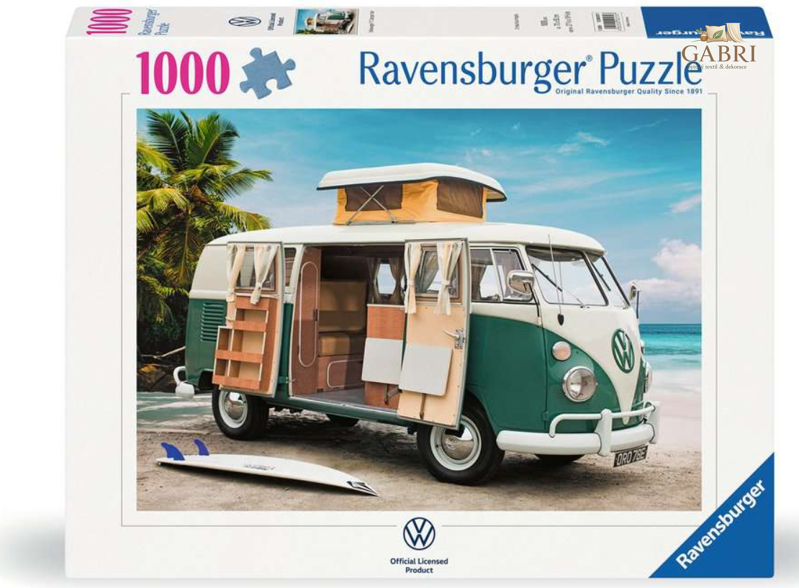 RAVENSBURGER Puzzle Obytný vůz Volkswagen T1 1000 dílků
