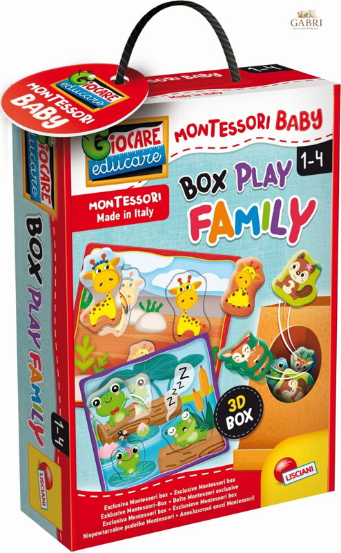 LISCIANI Vkládačka Box Play Family Mláďata