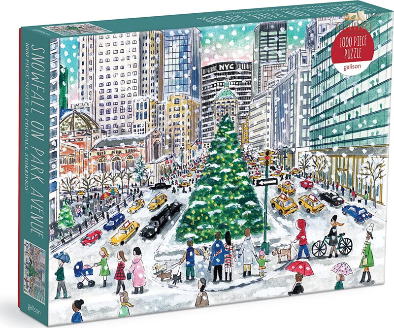 GALISON Puzzle Padající sníh na Park Avenue 1000 dílků
