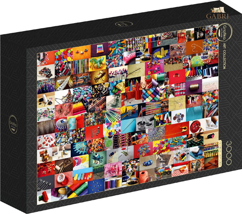 GRAFIKA Puzzle Koláž: Šití 3000 dílků