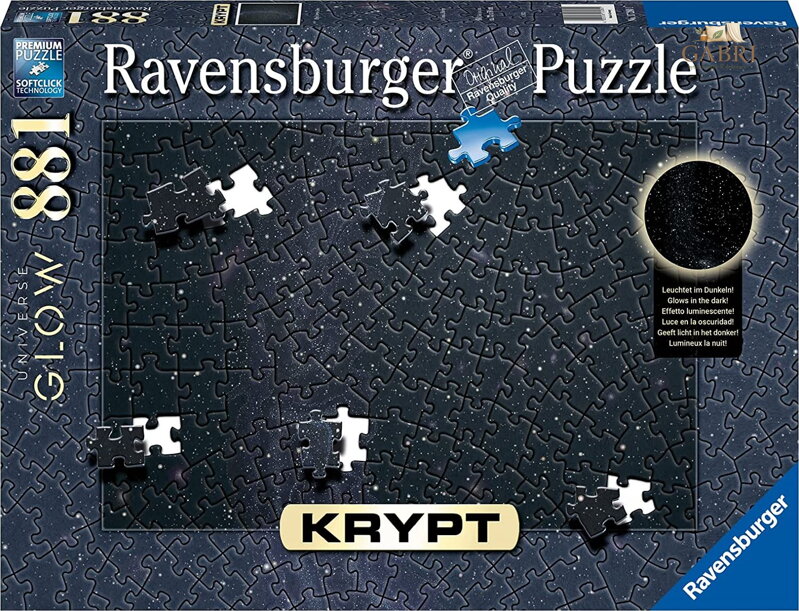 RAVENSBURGER Svítící puzzle Krypt Vesmírná záře 881 dílků