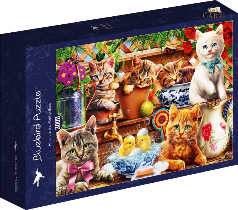 BLUEBIRD Puzzle Koťata v kůlně 3000 dílků