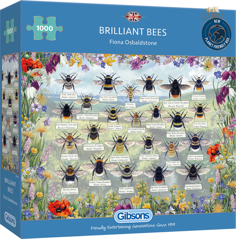 GIBSONS Puzzle Brilantní včely 1000 dílků