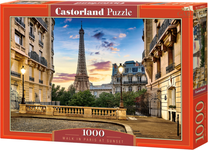 CASTORLAND Puzzle Procházka Paříží při západu slunce 1000 dílků