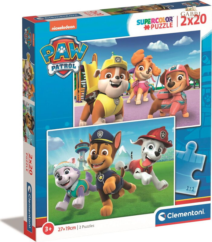 CLEMENTONI Puzzle Tlapková patrola 2x20 dílků