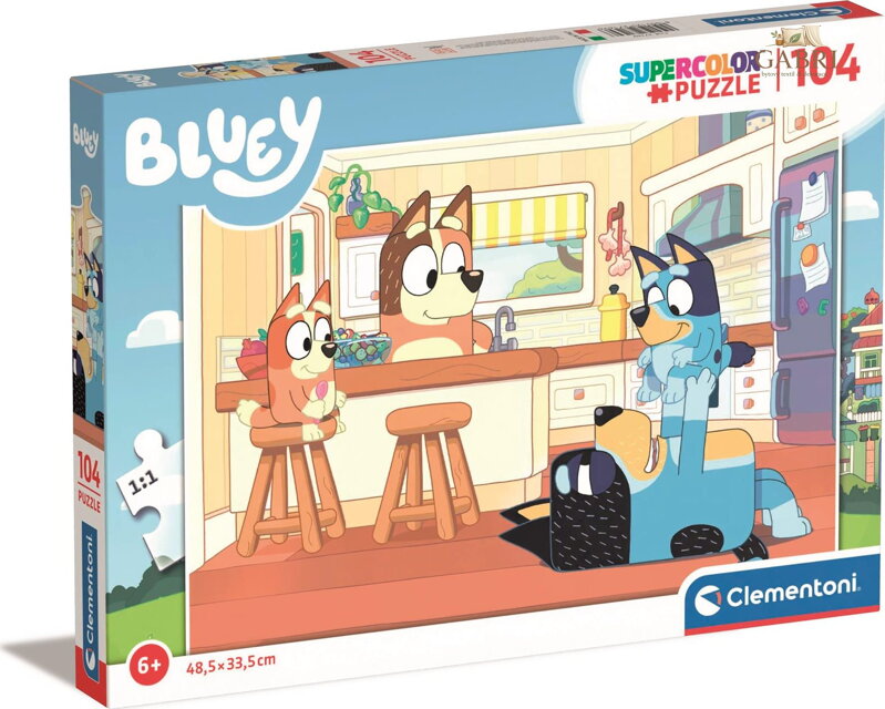 CLEMENTONI Puzzle Bluey 104 dílků
