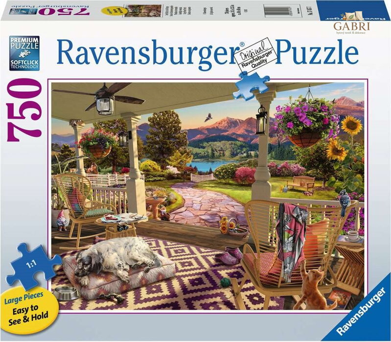 RAVENSBURGER Puzzle Útulná veranda XL 750 dílků