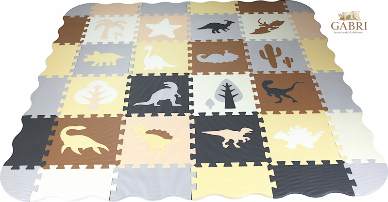 Matadi Pěnové puzzle Dinosauři s okraji (28x28)