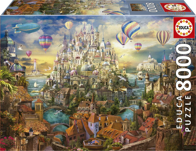 EDUCA Puzzle Město snů 8000 dílků