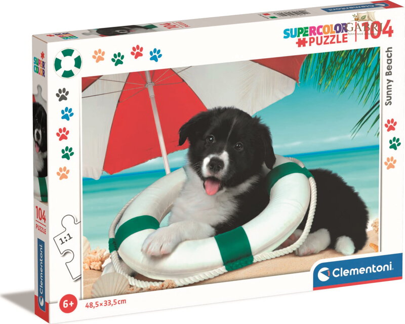 CLEMENTONI Puzzle Slunná pláž 104 dílků