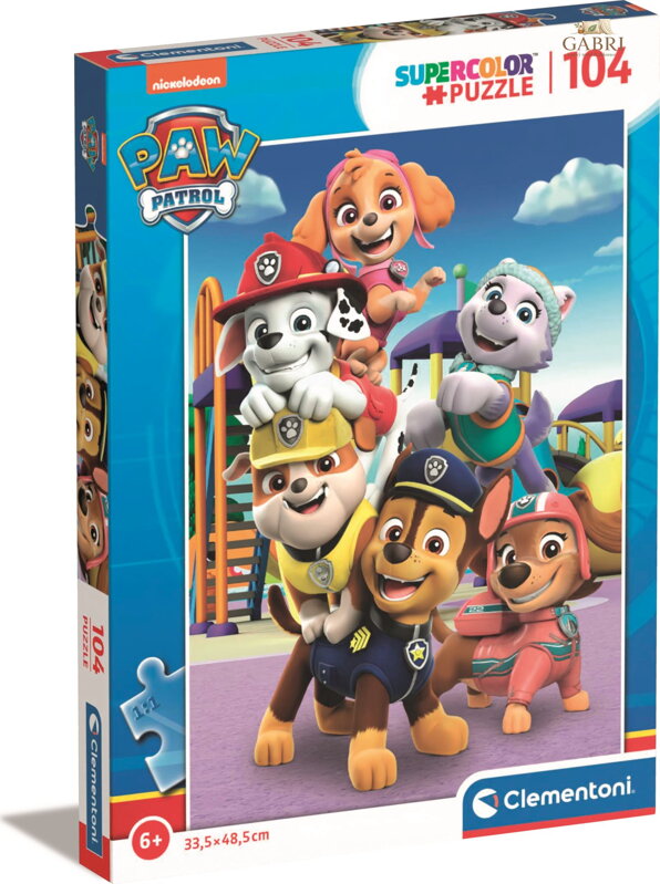 CLEMENTONI Puzzle Tlapková patrola: Psí smečka 104 dílků
