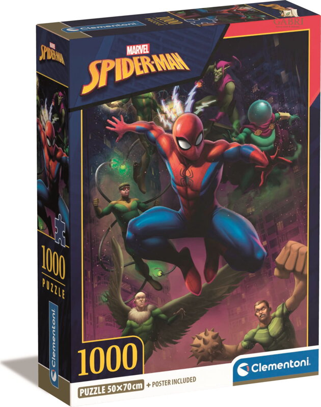 CLEMENTONI Puzzle Spiderman 1000 dílků