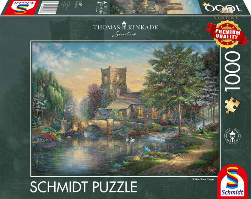 SCHMIDT Puzzle Kaplička ve vrbovém lese 1000 dílků