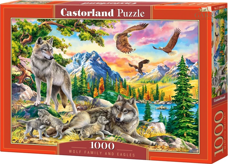 CASTORLAND Puzzle Vlčí rodinka 1000 dílků