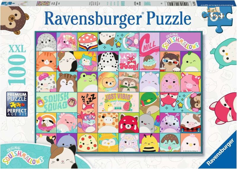 RAVENSBURGER Puzzle Squishmallows XXL 100 dílků