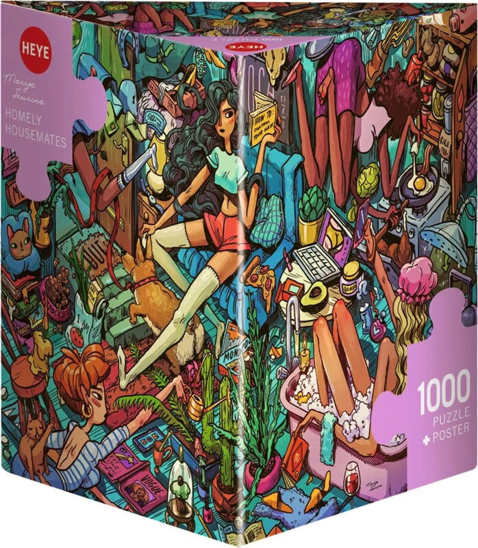 HEYE Puzzle Spolubydlící v domácnosti 1000 dílků