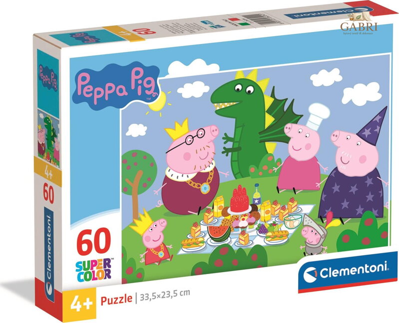 CLEMENTONI Puzzle Prasátko Peppa 60 dílků