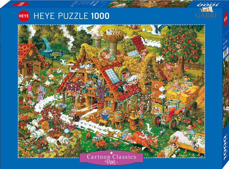 HEYE Puzzle Cartoon Classics: Veselá farma 1000 dílků