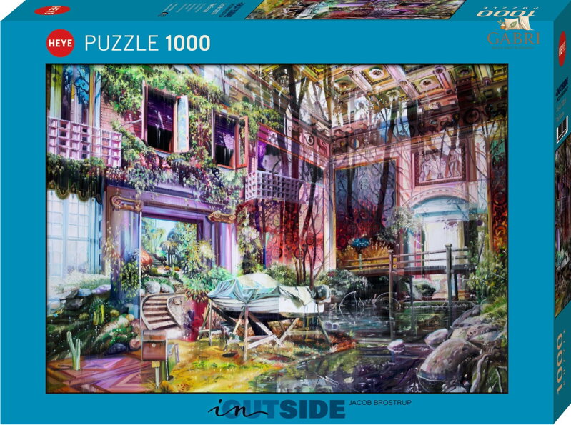 HEYE Puzzle In,Outside: Útěk 1000 dílků