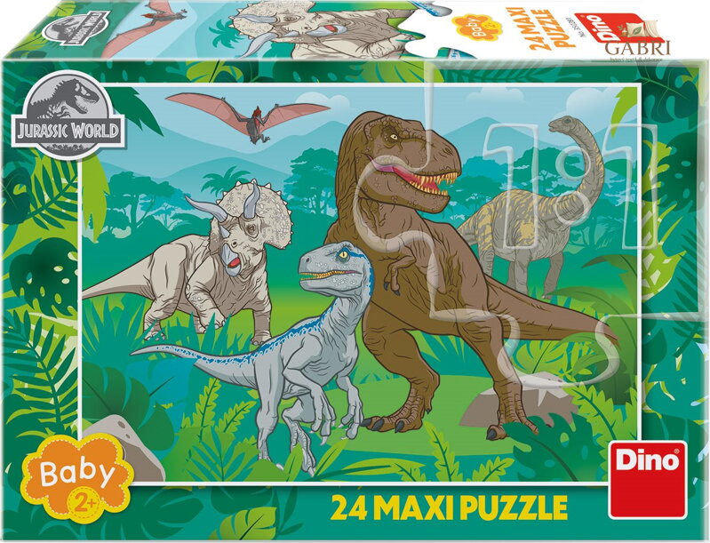 DINO Puzzle Jurský svět MAXI 24 dílků