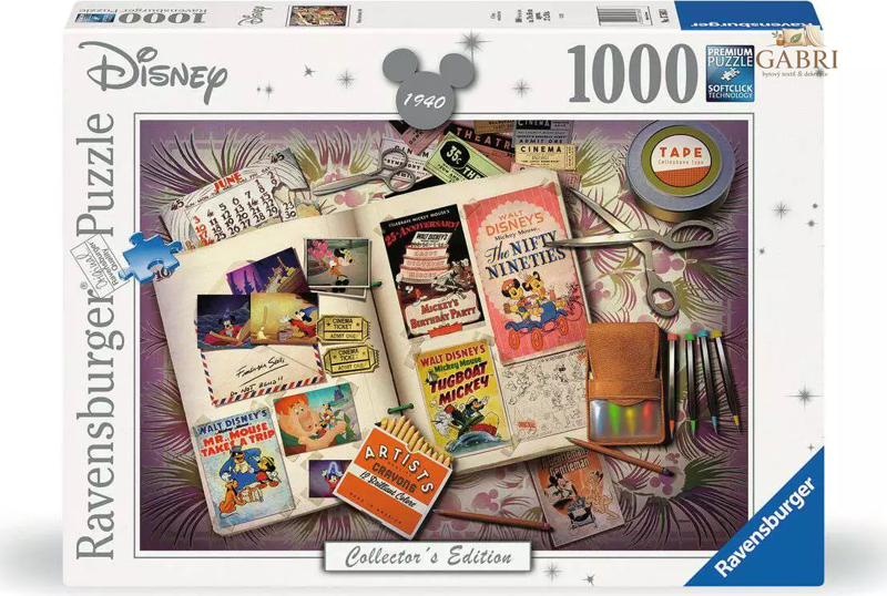 RAVENSBURGER Puzzle Disney: 1940 Mickeyho výročí 1000 dílků